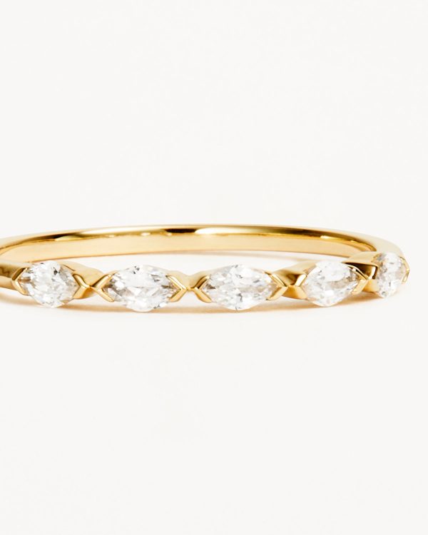 14k Solid Gold Sunlit Petals Lab-Grown Diamond Ring Discount