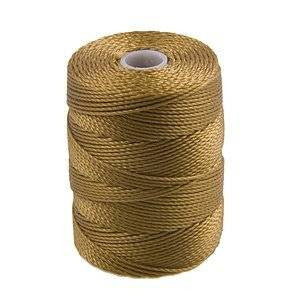 C-LON Bead Cord, Antique Gold - 0.5mm, 92 Yard Spool Sale