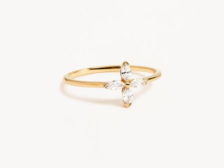 14k Solid Gold Blossom Lab-Grown Diamond Ring Online