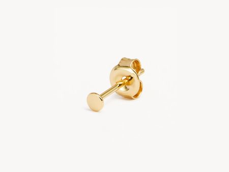 14k Solid Gold Lunar Earring on Sale