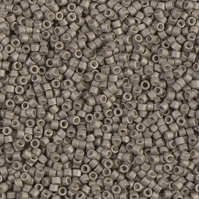 Miyuki Delica Bead 11 0 - DB1169 - Galvanized Matte Pewter Fashion