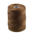 C-LON Bead Cord, Chestnut - 0.5mm, 92 Yard Spool Fashion