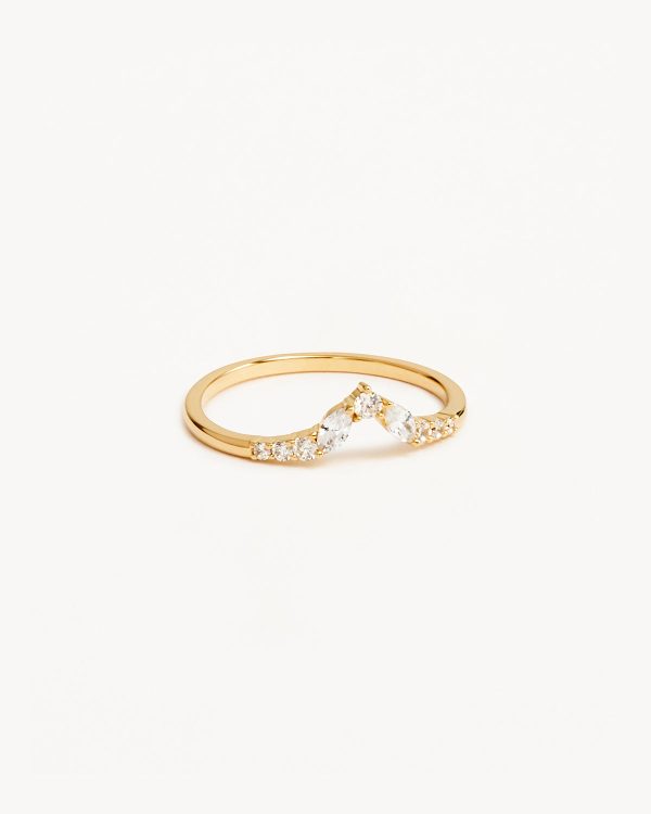 14k Solid Gold Petal by Petal Lab-Grown Diamond Ring For Cheap