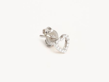 14k Solid Gold Eternal Love Diamond Stud Earring Sale