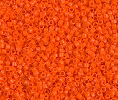 Miyuki Delica Bead 11 0 - DB0722 - Opaque Orange Supply