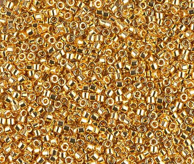 Miyuki Delica Bead 11 0 - DB0031 - 24kt Gold Plated Online Hot Sale