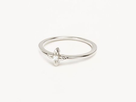 Sterling Silver Live in Light Ring Online now