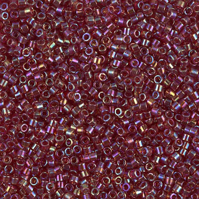 Miyuki Delica Bead 11 0 - DB1242 - Transparent Dark Cranberry AB For Sale