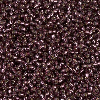 Miyuki 11 Round Seed Bead, 11-13, Silver Lined Dark Smoky Amethyst Supply