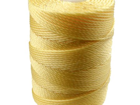 C-LON Bead Cord, Lemon - 0.5mm, 92 Yard Spool Online Sale