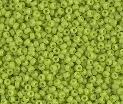 Miyuki 11 Round Seed Bead, 11-416, Opaque Chartreuse For Cheap