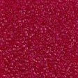 Miyuki Delica Bead 11 0 - DB0775 - Dyed Semi-Frosted Transparent Scarlet Online Sale