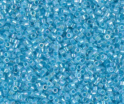 Miyuki Delica Bead 11 0 - DB0057 - Aqua Lined Crystal AB For Discount