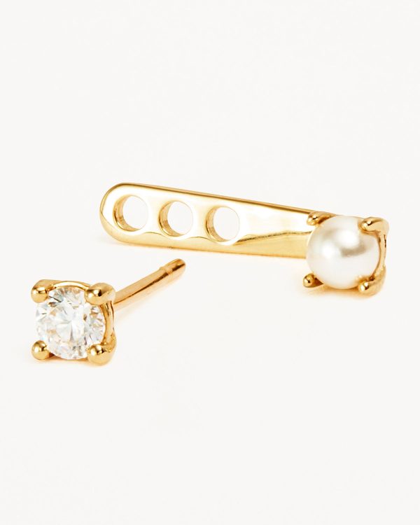 14k Solid Gold Purity Lab-Grown Diamond Ear Jacket For Discount