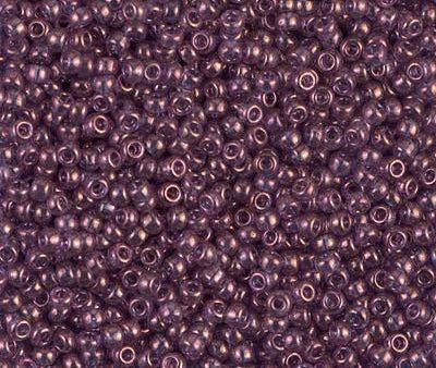 Miyuki 11 Round Seed Bead, 11-312, Amethyst Gold Luster Supply