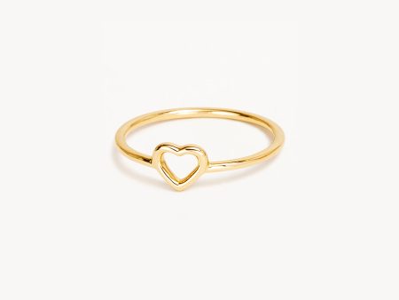 14k Solid Gold Pure Love Ring Fashion