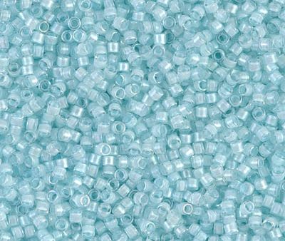 Miyuki Delica Bead 11 0 - DB0078 - Aqua Mist Lined Crystal Luster Cheap