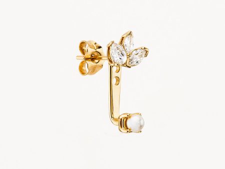 14k Solid Gold In Bloom Lab-Grown Diamond Ear Jacket Discount