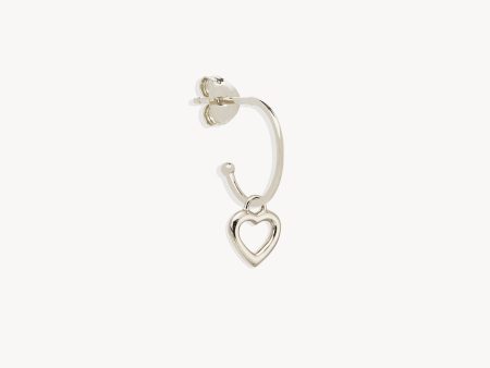 Sterling Silver Pure Love Hoop Cheap