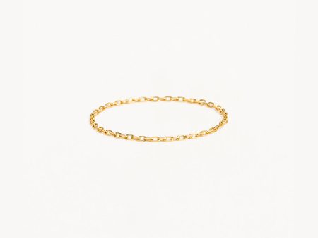 14k Solid Gold Purity Chain Ring For Cheap