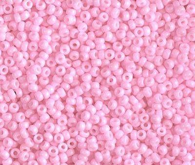 Miyuki 11 Round Seed Bead, 11-415, Dyed Opaque Cotton Candy Pink Hot on Sale