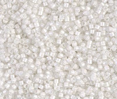 Miyuki Delica Bead 11 0 - DB0066 - White Lined Crystal AB Online now