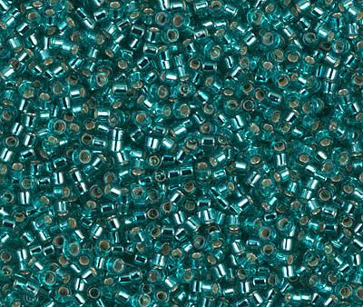 Miyuki Delica Bead 11 0 - DB1208 - Silver Lined Caribbean Teal Online Hot Sale