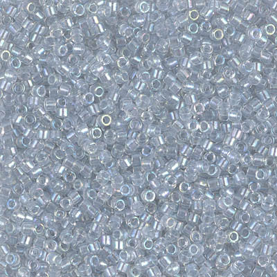 Miyuki Delica Bead 11 0 - DB1677 - Pearl Lined Transparent Pale Gray AB Online Sale