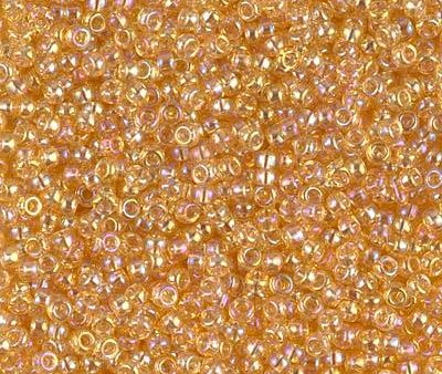 Miyuki 11 Round Seed Bead, 11-251, Transparent Light Topaz AB Sale