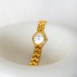 Vintage Forbel Bold Pave Round Gold Watch Fashion