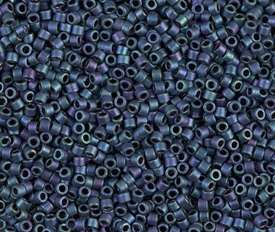 Miyuki Delica Bead 11 0 - DB1052 - Matte Metallic Blueberry Gold Iris Online Hot Sale