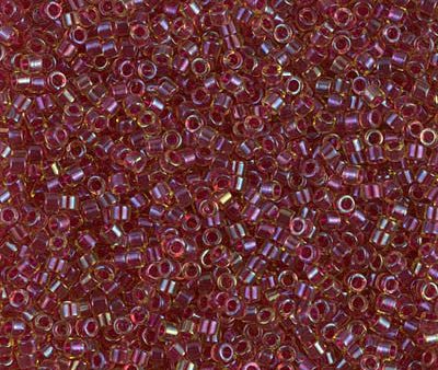 Miyuki Delica Bead 11 0 - DB0282 - Cranberry Lined Light Topaz Luster Supply