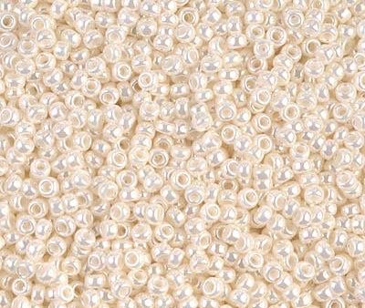 Miyuki 11 Round Seed Bead, 11-592, Antique Ivory Pearl Ceylon Supply