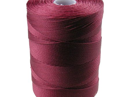 C-Lon Micro Bead Cord, Wine - 0.12mm, 320 Yard Spool Online Hot Sale