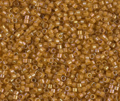 Miyuki Delica Bead 11 0 - DB0272 - Goldenrod Lined Topaz AB Fashion