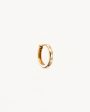 14k Solid Gold Cosmic Lab-Grown Diamond Hoop Cheap