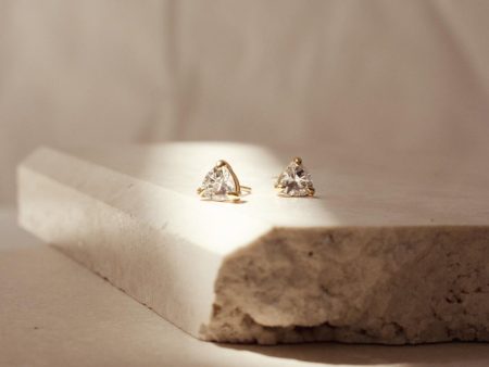 Triangle Diamond Studs Online now