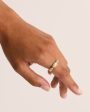 14k Solid Gold Breathe Spinning Meditation Lab-Grown Diamond Ring Online now