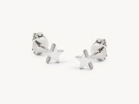 Sterling Silver Wishing on a Star Stud Earrings Supply