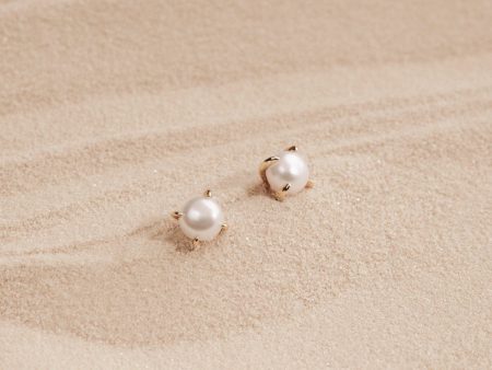 Zoe Pearl Studs For Cheap