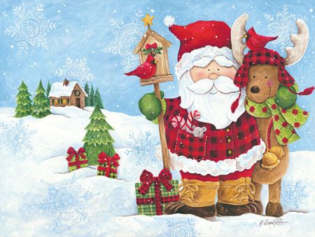 ART1105 - Lodge Santa on Sale