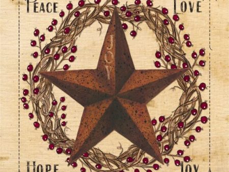 LS1701 - Peace Love Hope Joy - 12x12 For Cheap