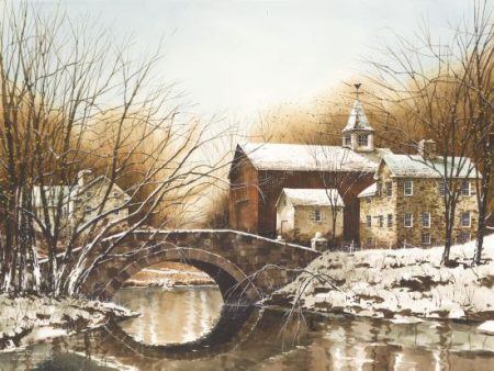 JR277 - Winter Reflections - 24x18 For Cheap