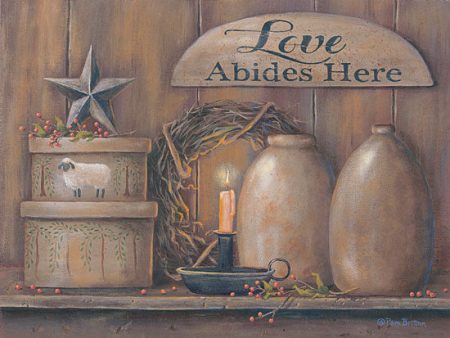 BR456 - Love Abides Here Shelf - 16x12 Supply