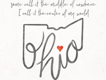 MAZ5296 - Ohio - Center of My World - 12x12 Hot on Sale