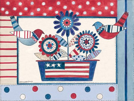 BER1312 - Patriotic Birds and Flowers - 16x12 on Sale